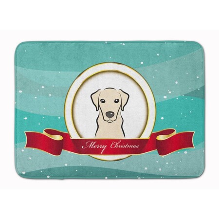 Micasa Yellow Labrador Merry Christmas Machine Washable Memory Foam Mat MI951063